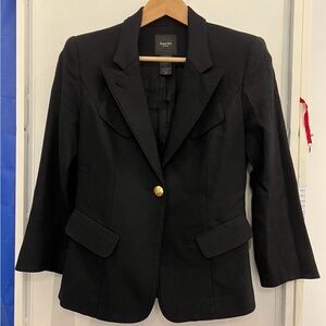 Smythe Black One Button Blazer